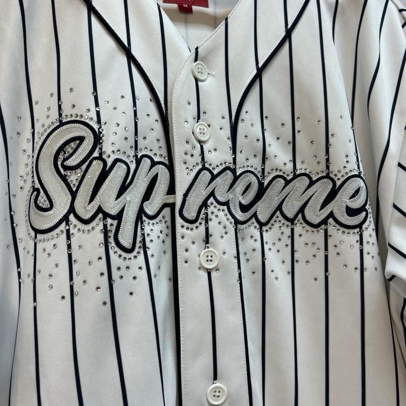 Supreme ベースボール　半袖シャツ　ラインストーン Supreme シュプリーム シャツ、ブラウス 半袖 20SS Rhinestone