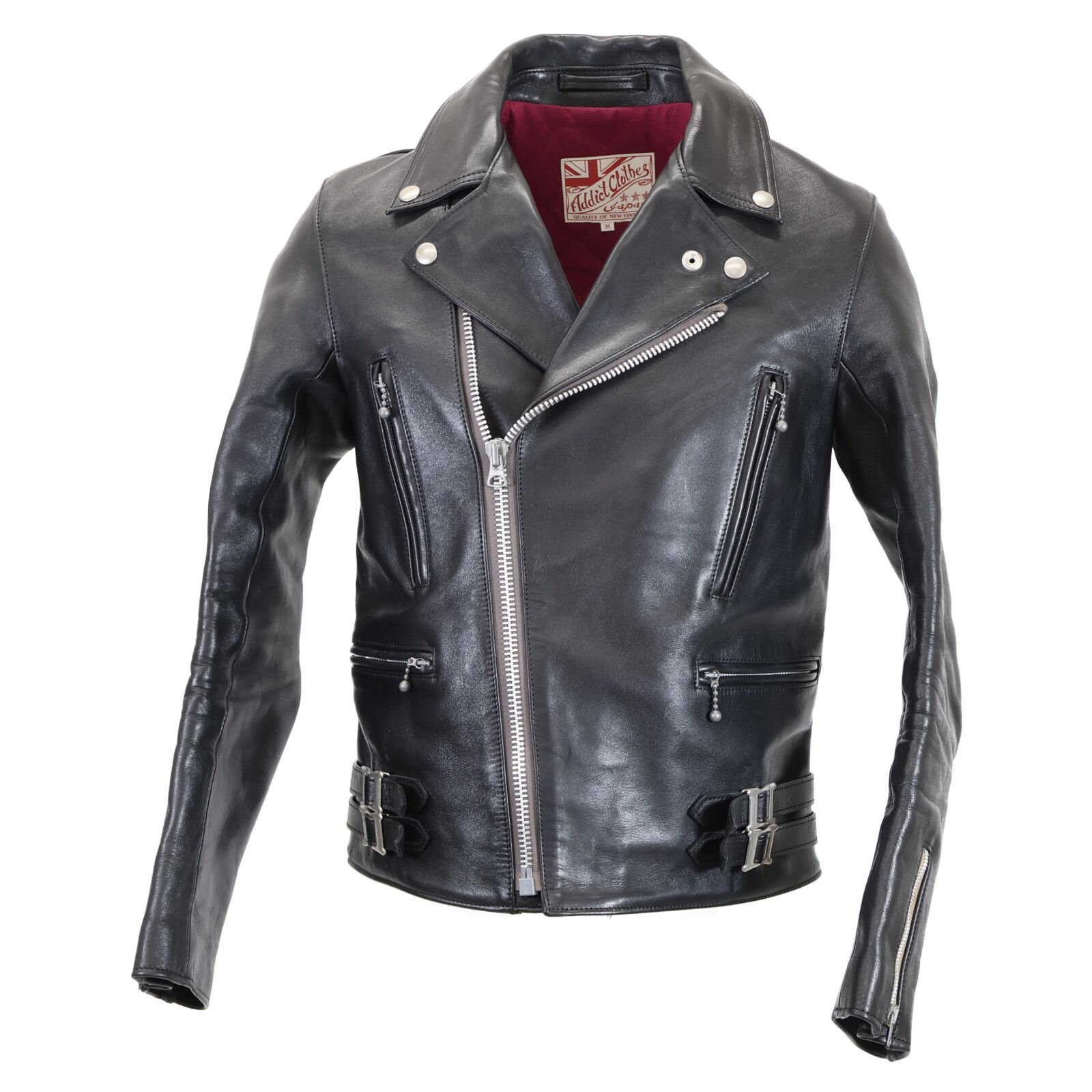 ADDICT CLOTHES アディクトクローズ 美品 AD-02 ホースハイド ダブル  