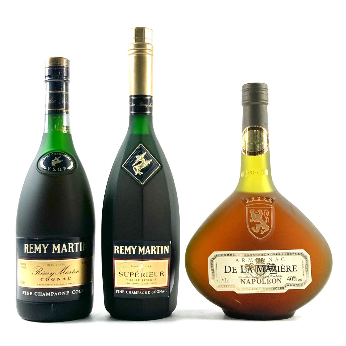古酒レミーマルタン Sauval DE LA MAZIERE 3本セット レミーマルタン デラマジエール コニャック3本 古酒 Bランク - メルカリ