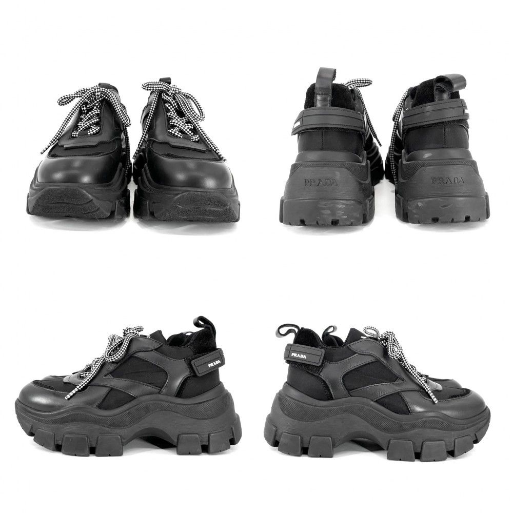 関税負担なし☆PRADA プラダ レザー スニーカー (PRADA