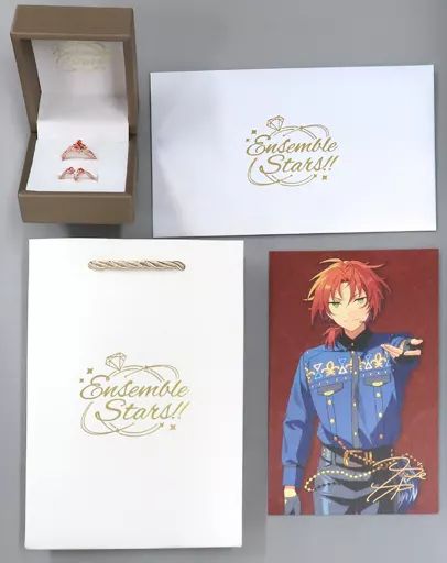 銀製品・指輪・アクセサリー(キャラクター)　月永レオ 絆リング ゴールド 13号 「あんさんぶるスターズ!!」 中国5周年記念グッズ Amazon.co.jp: あんスタ 中国限定 5周年 絆リング 月永レオ 銀