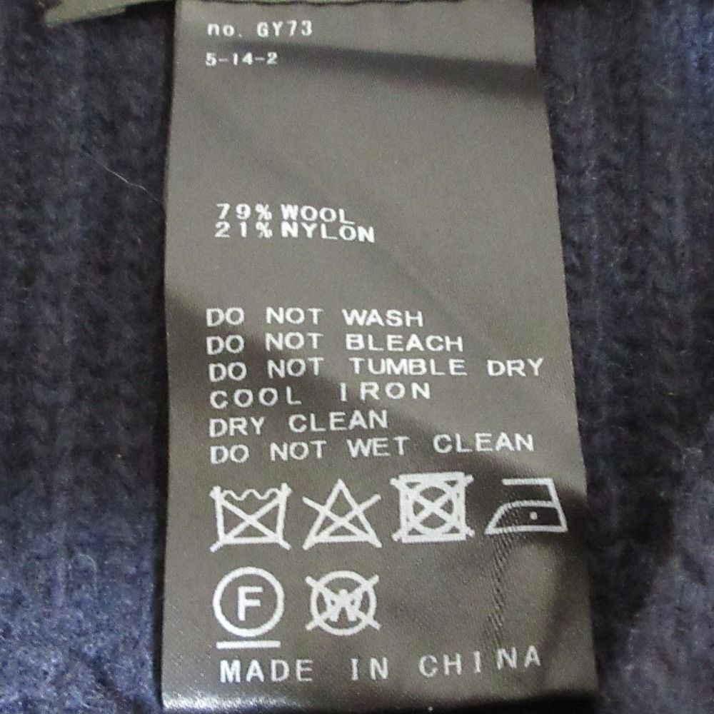 美品 24AW NOBLE ノーブル 5G両畦ケープニット プルオーバー