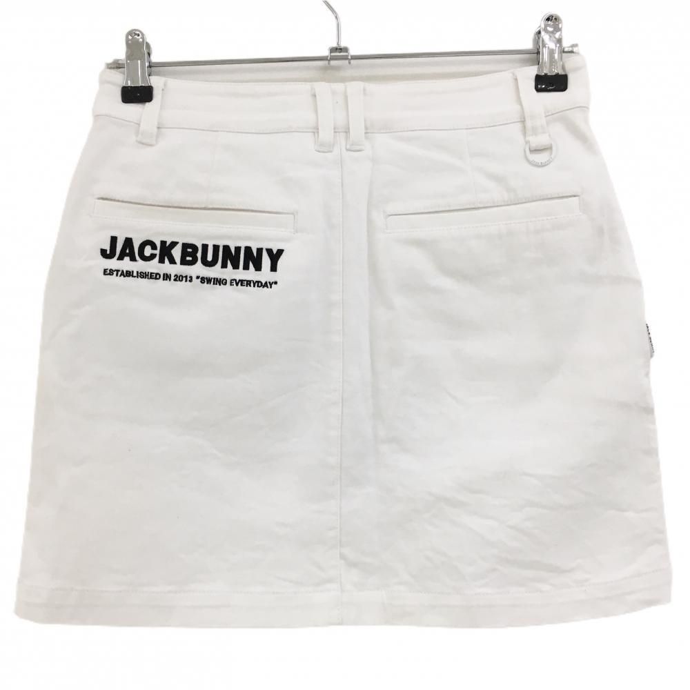 ジャックバニー スカート 白 ストレッチ 内側インナーパンツ レディース 0(S) ゴルフウェア Jack Bunny スカート ジャックバニー 内側インナーパンツ ブラック 新品 ボックス
