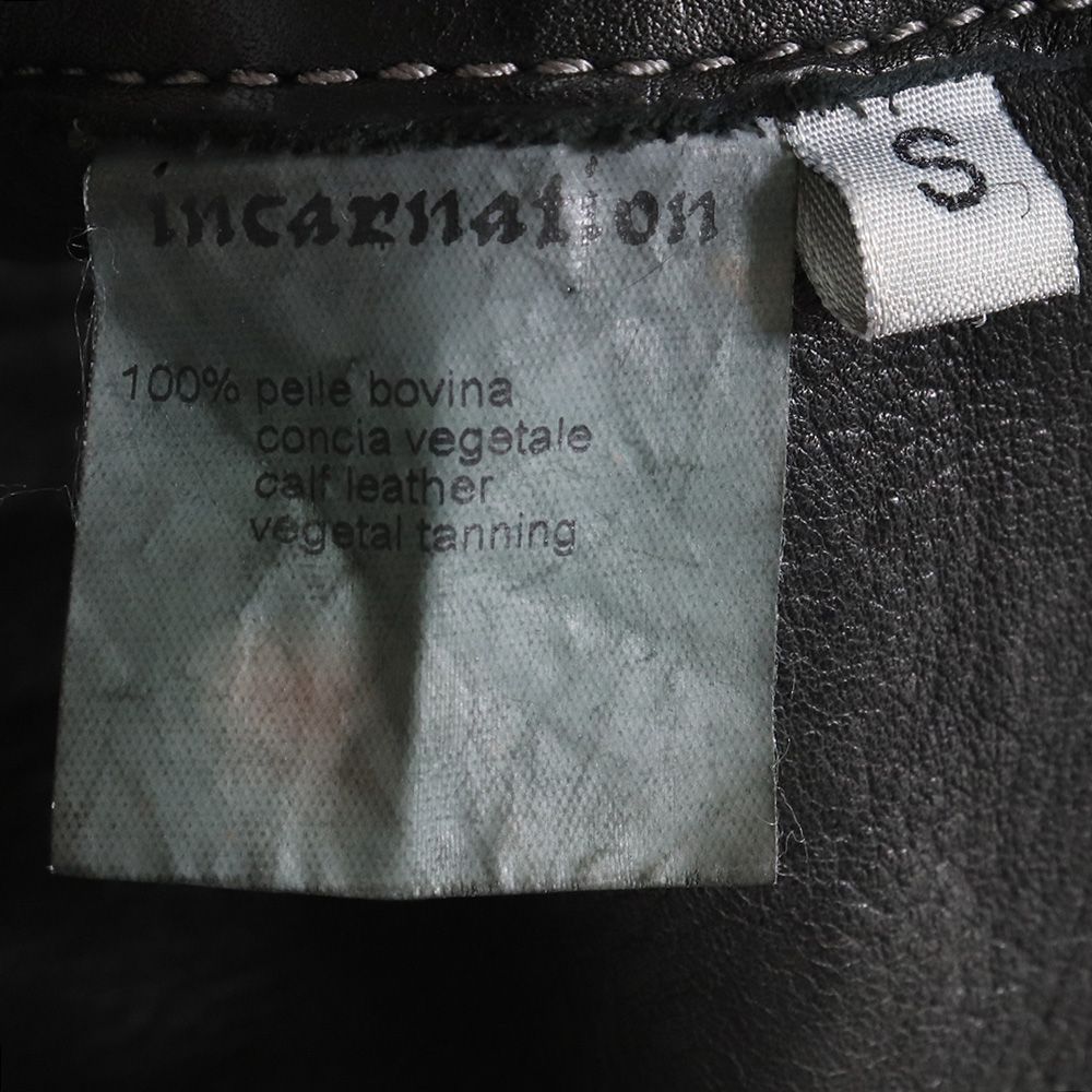 incarnation インカネーション カーフレザー バッグ型 ベスト S 【公式