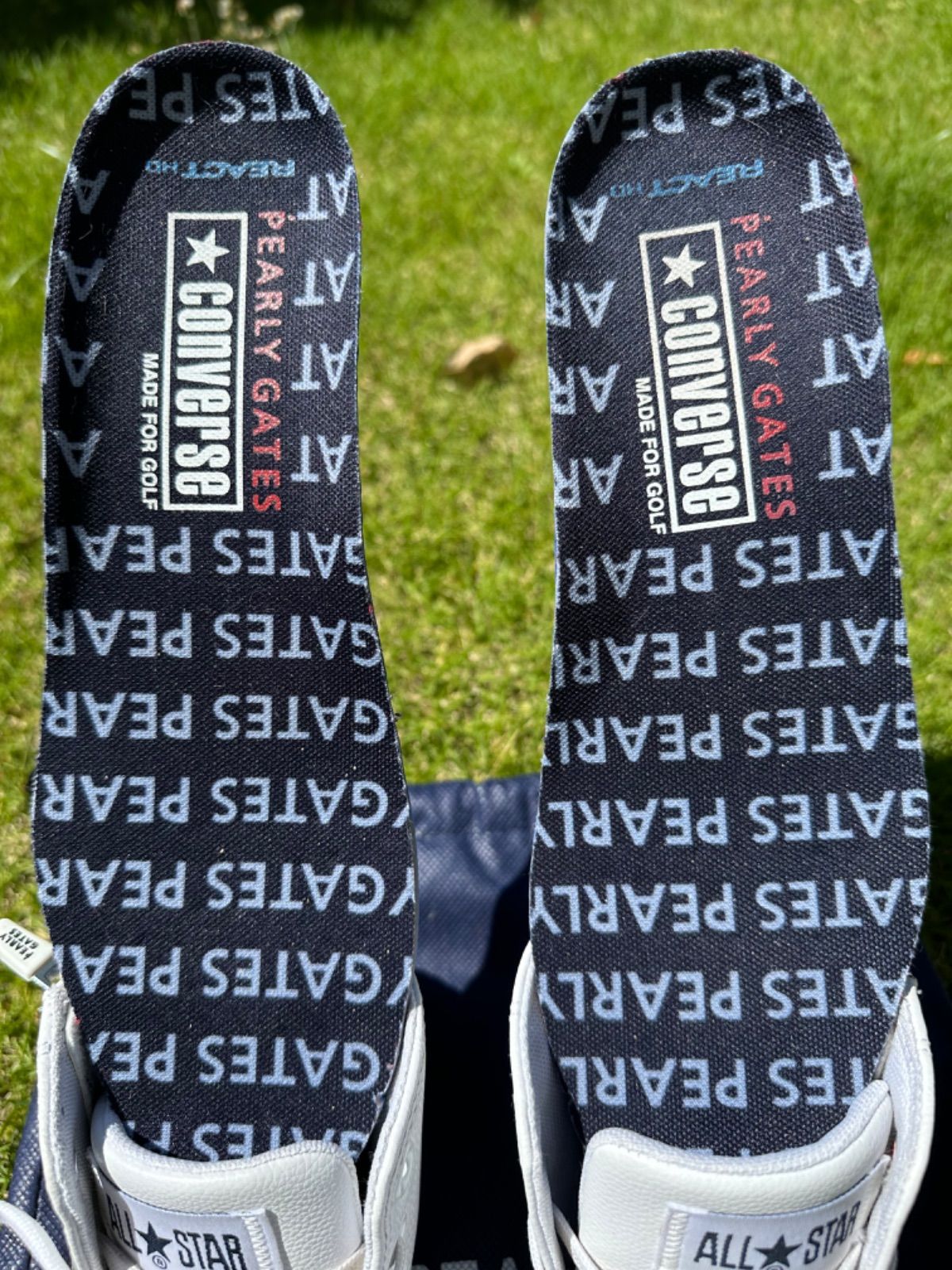 新品未使用パーリーゲイツ×コンバース　23、5cm ゴルフシューズ 🉐パーリーゲイツ✖️CONVERSE ⛳️ゴルフシューズ 23.5cm