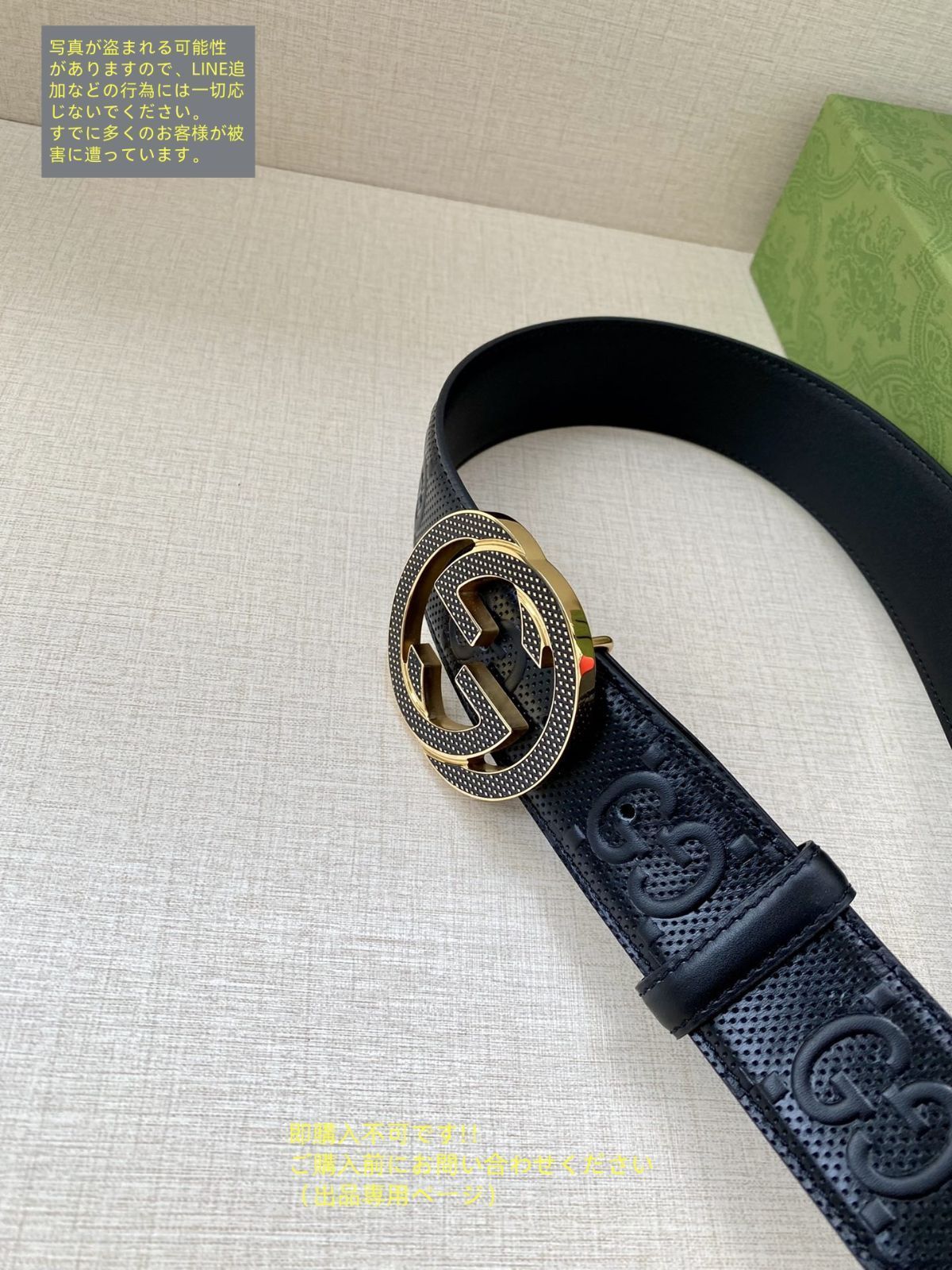 大人気 極美品 GUCCI グッチ GG ベルト メンズ 本革 - メルカリ