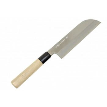 堺の包丁 堺一文字吉国作 白二鋼 鎌薄刃 包丁210mm