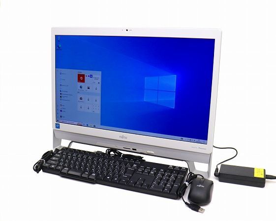 富士通 ESPRIMO FH52/A3 Celeron G3900T 2.60GHz 16GB 2TB(HDD) DVD+-RW 23インチスーパーファインVX液晶 Windows10 Home 64bit  中古