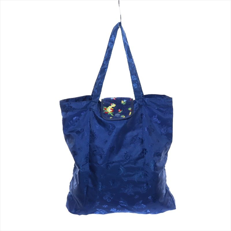 美品 学校フェイラー FEILER トートバッグ ジャガード ハイジ 紺色