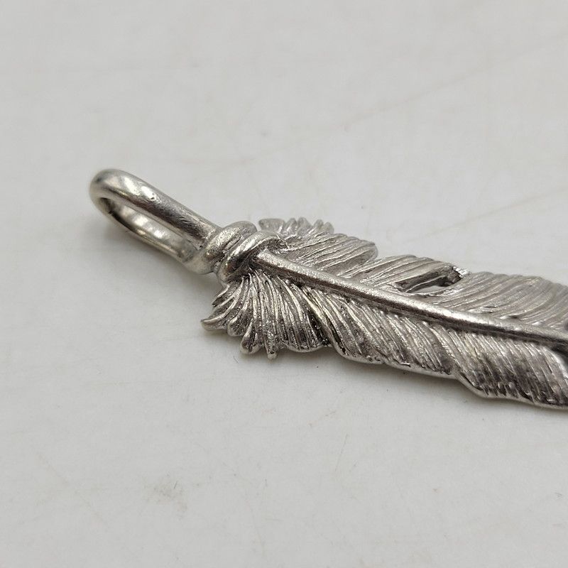 中古品】 SAAD サード 925 FEATHER PENDANT TOP フェザー