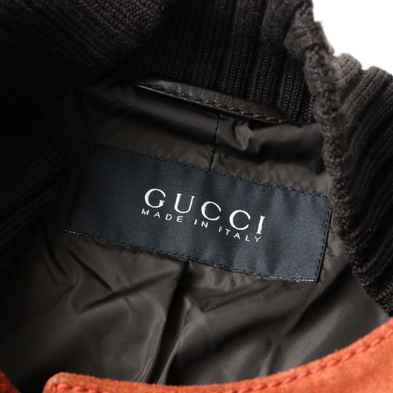 GUCCI トムフォード期 archive ジャケット GUCCI 90s Archive by Tom ford Suede Leather Military Blouse