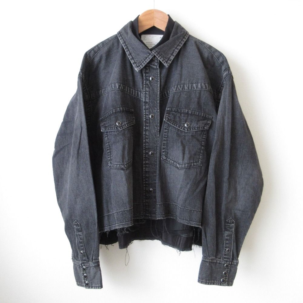 sacai（サカイ）ブラウス 黒 サイズ:2(M位) レディース