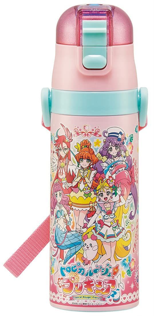 【在庫処分】(skater) 子供用 スケーター ステンレス キッズ 水筒 直飲み 470ml トロピカル プリキュア 女の子 SDC4-A