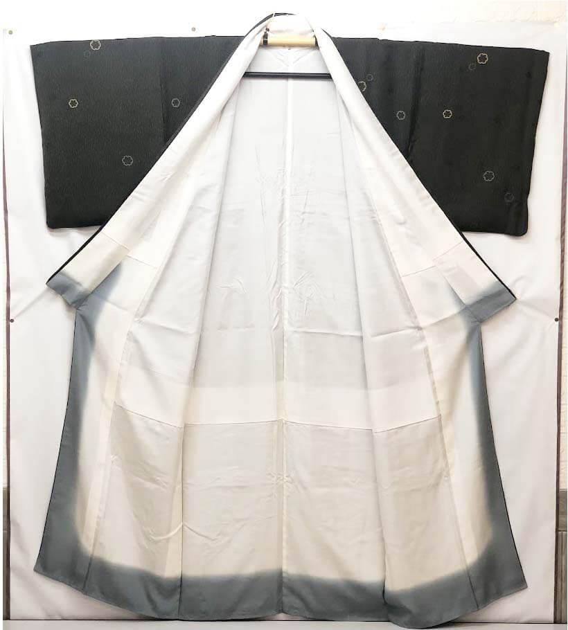 ss6409 【中古】 坂東三津五郎 訪問着 深緑 婦人用 着物 上品 和装  