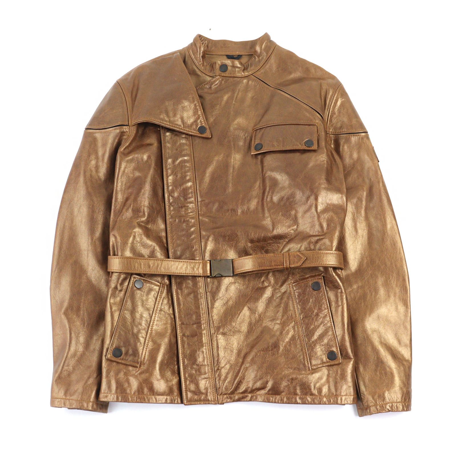 ベルスタッフ　ライダースジャケット　Belstaff ゴールドレーベル ドンドン見直し】美品○BELSTAFF ベルスタッフ レザー ベルト