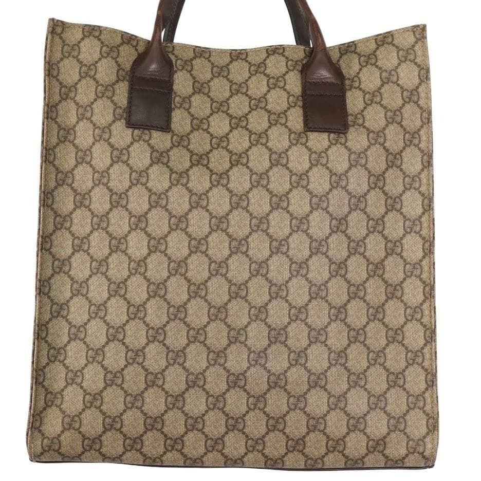 人気】GUCCI グッチ トートバッグ GGスプリーム PVC×レザー 自立