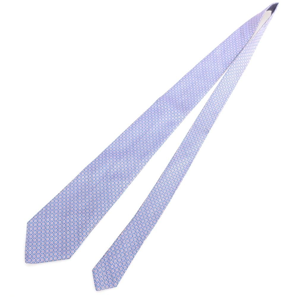 中古】シャルベ CHARVET シルク ネクタイ ライトブルーxピンク