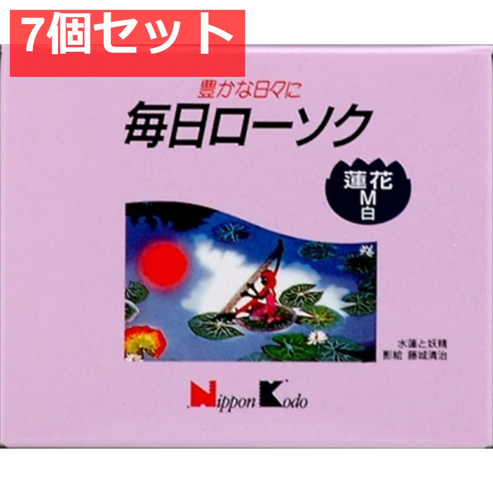 N毎日ローソク蓮花M白1箱 7個セット