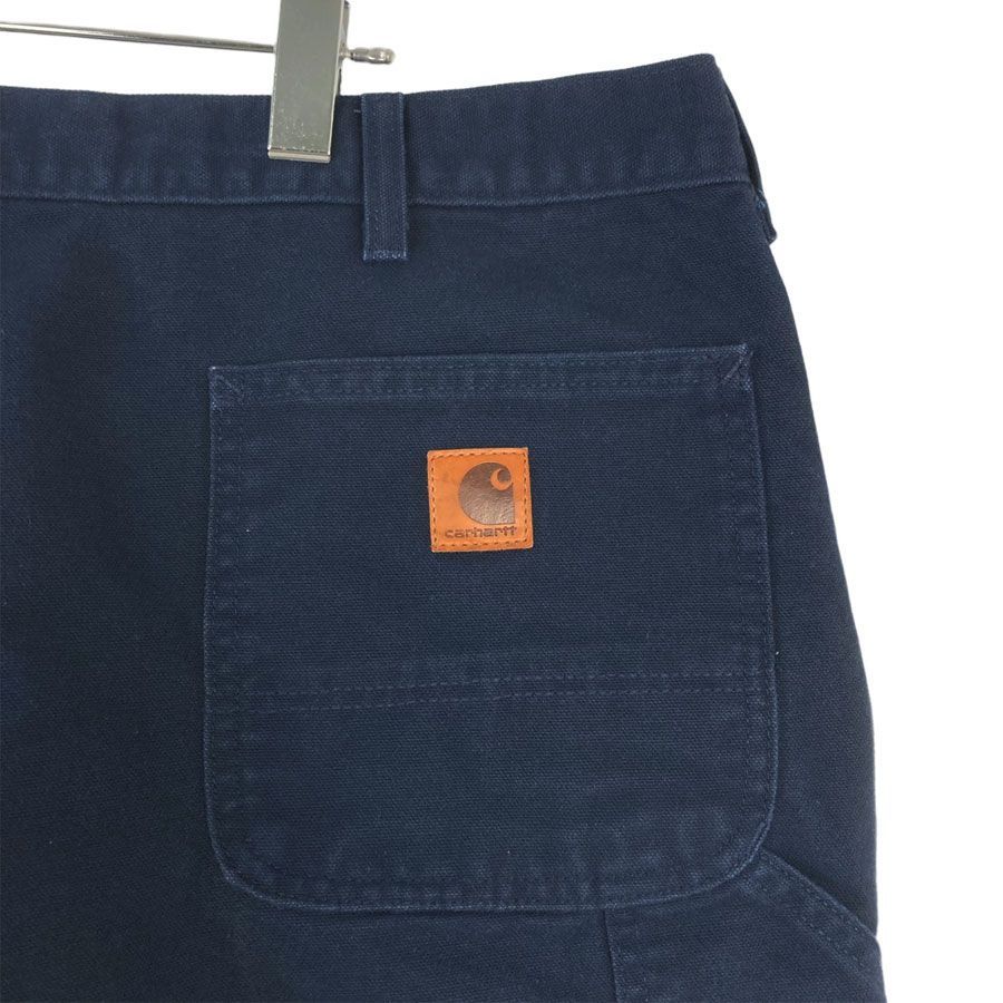 カーハートCarharttダックパンツペインターパンツワークパンツ革タグ紺