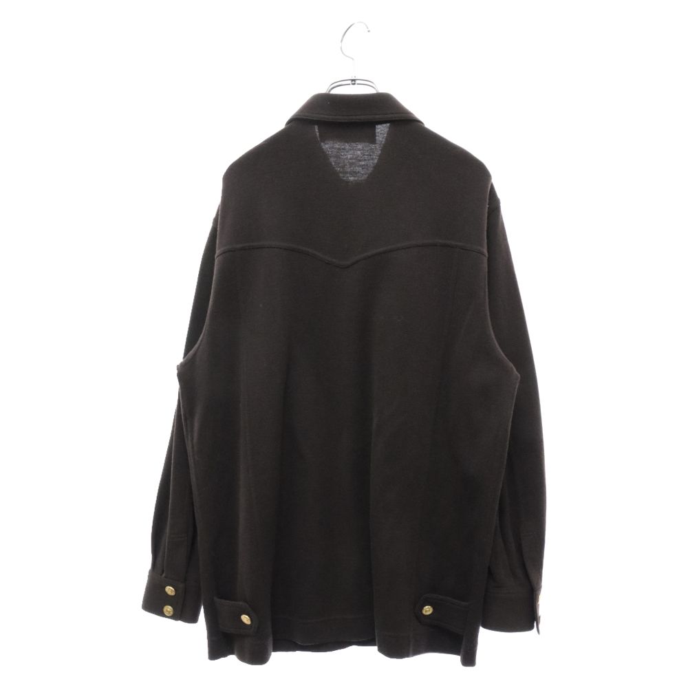GUCCI (グッチ) トムフォード期 ウール メタルボタン 長袖シャツ