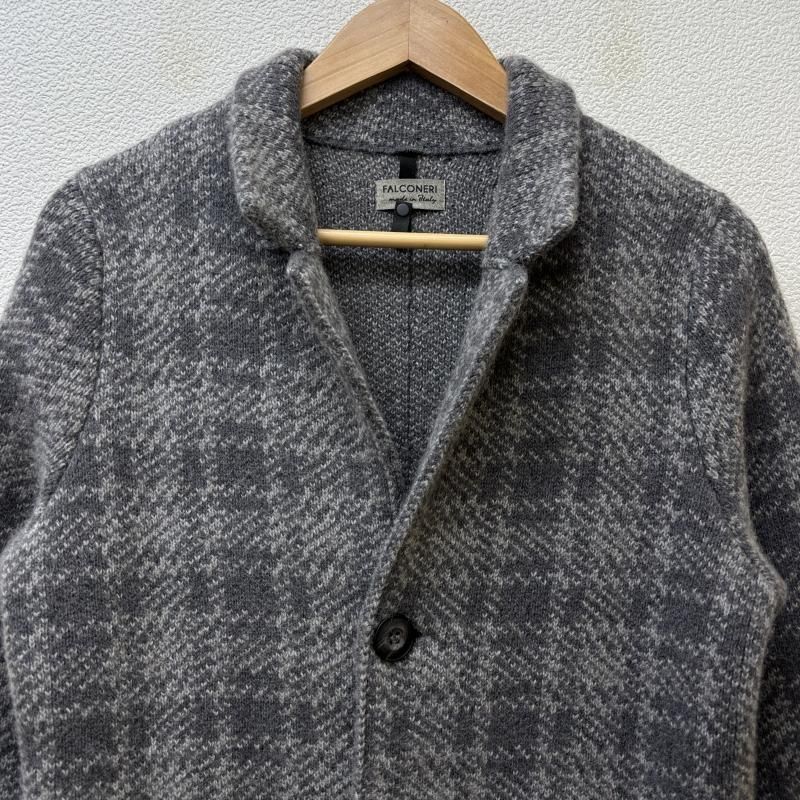 FALCONERI ウール チェスターコート S FALCONERI ファルコネリ コート イタリア製 チェック柄 ウール