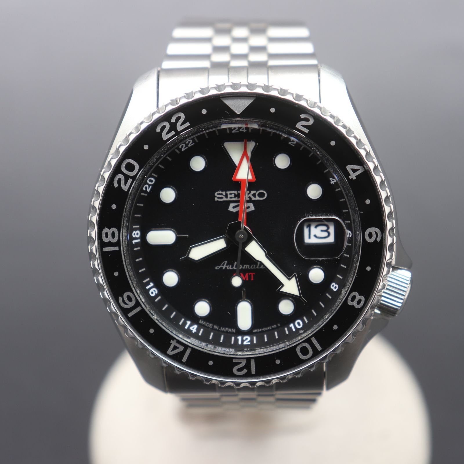 IT3KHH78LRIQ SEIKO セイコー 5スポーツ GMT 自動巻き SBSC001 4R34 ...