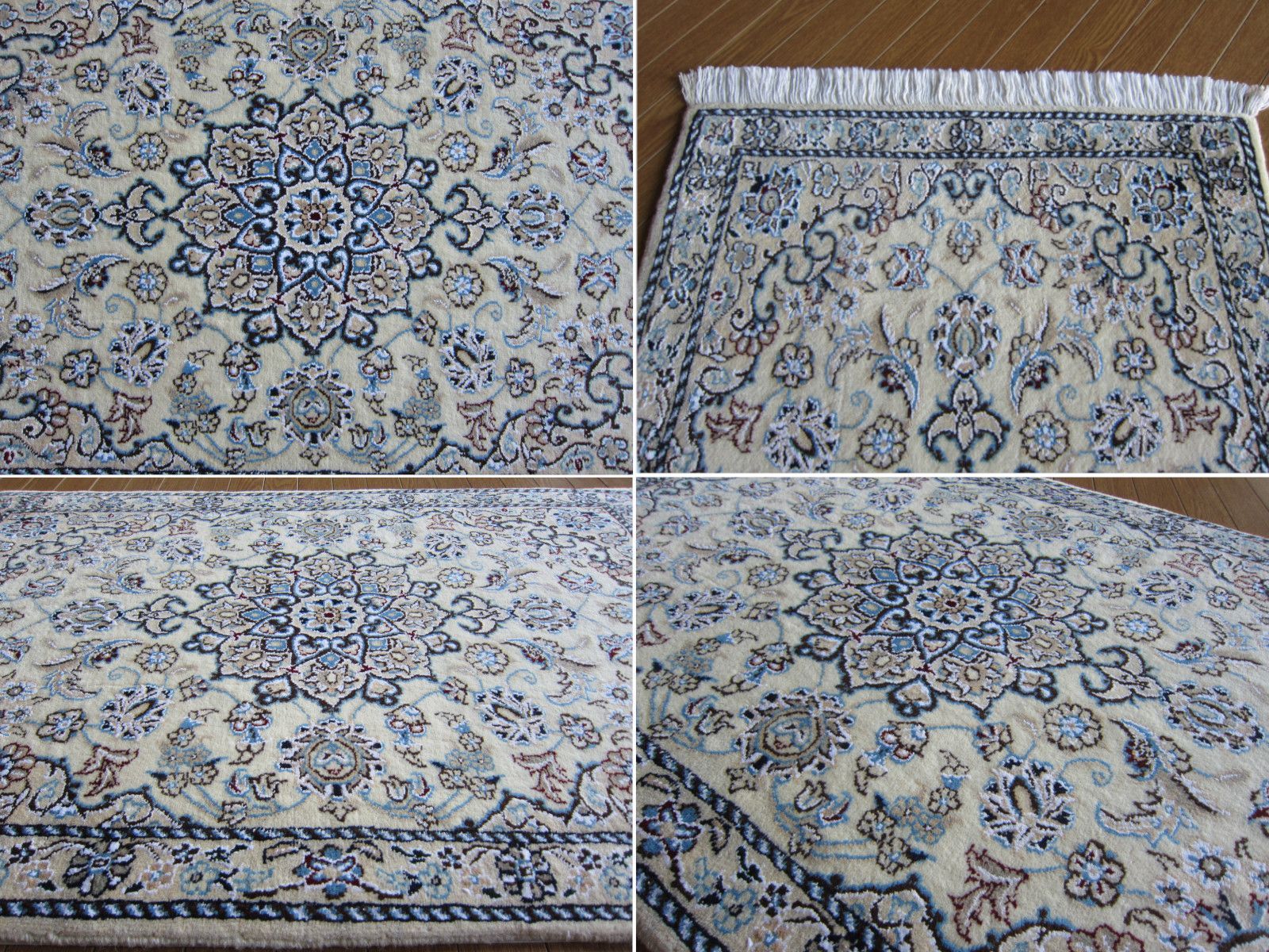 90X59】イラン直輸入☆ナイン産ペルシャ絨毯・カーペット・ラグ