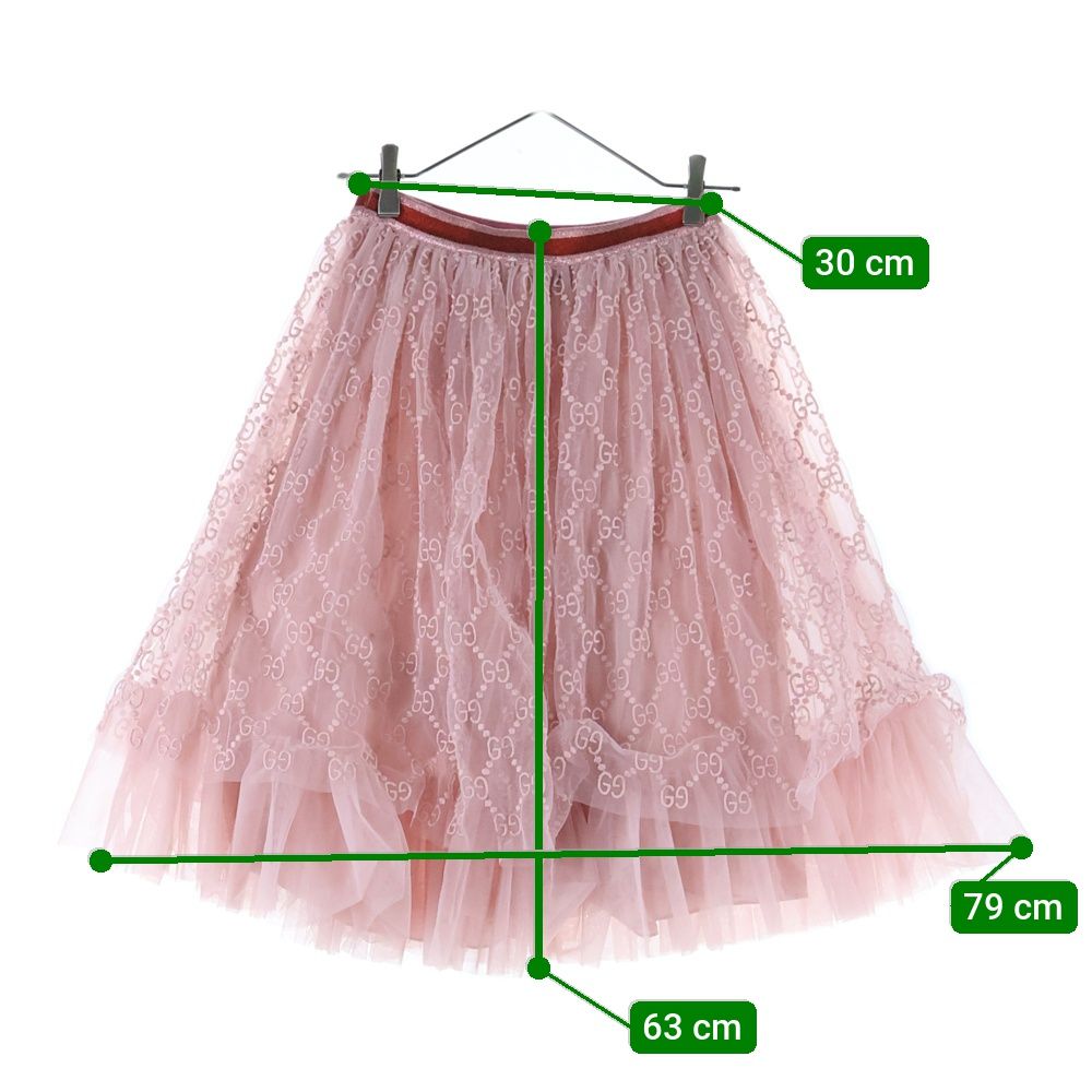【新品タグ付き】GUCCI グッチ スカート ピンク GUCCI (グッチ) GGエンブロイダリー チュール スカート ピンク 552450