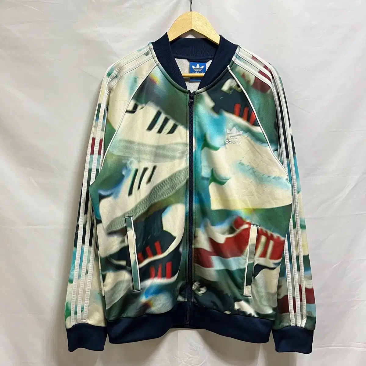 純正品/ 4XL adidas(アディダス) ヨーロッパ パターン トラックトップス ジャージ