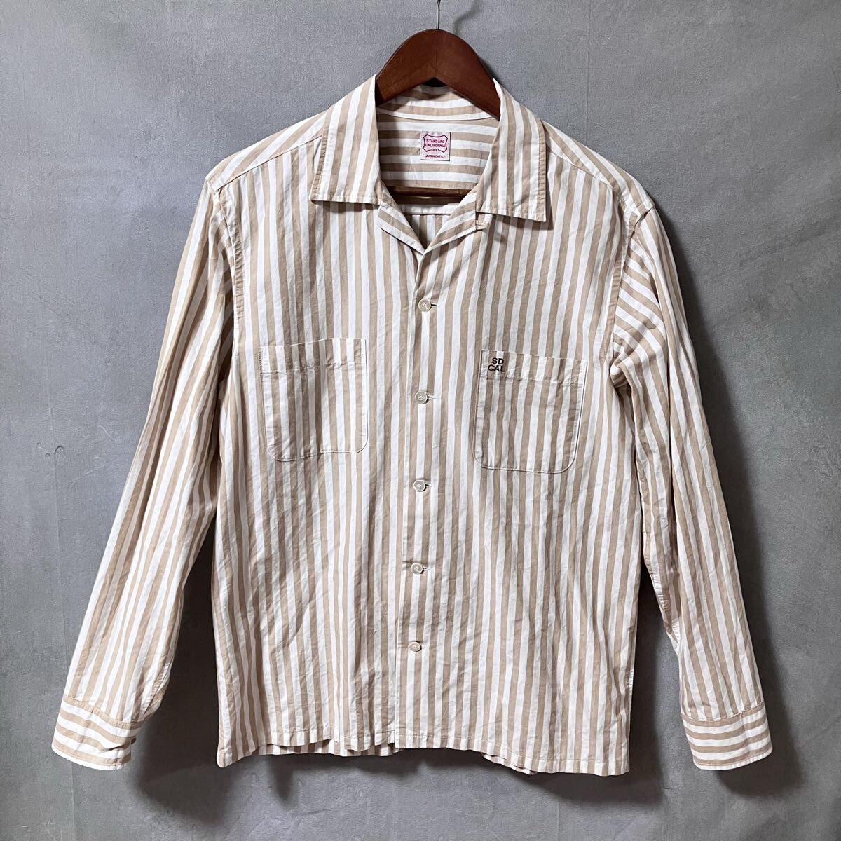 STANDARD CALIFORNIA M ホワイト長袖シャツ STANDARD CALIFORNIA 新品 スタンダードカリフォルニア SD