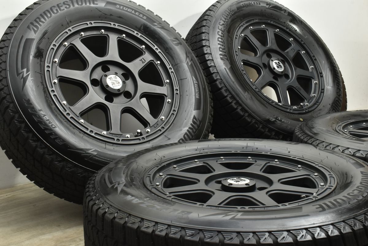 ホイールのみ可 エクストリームJ 16in 7J 35 PCD114.3 ブリヂストン ブリザック DM-V3 225|70R16 ハリアー RAV4 ヴァンガード 可