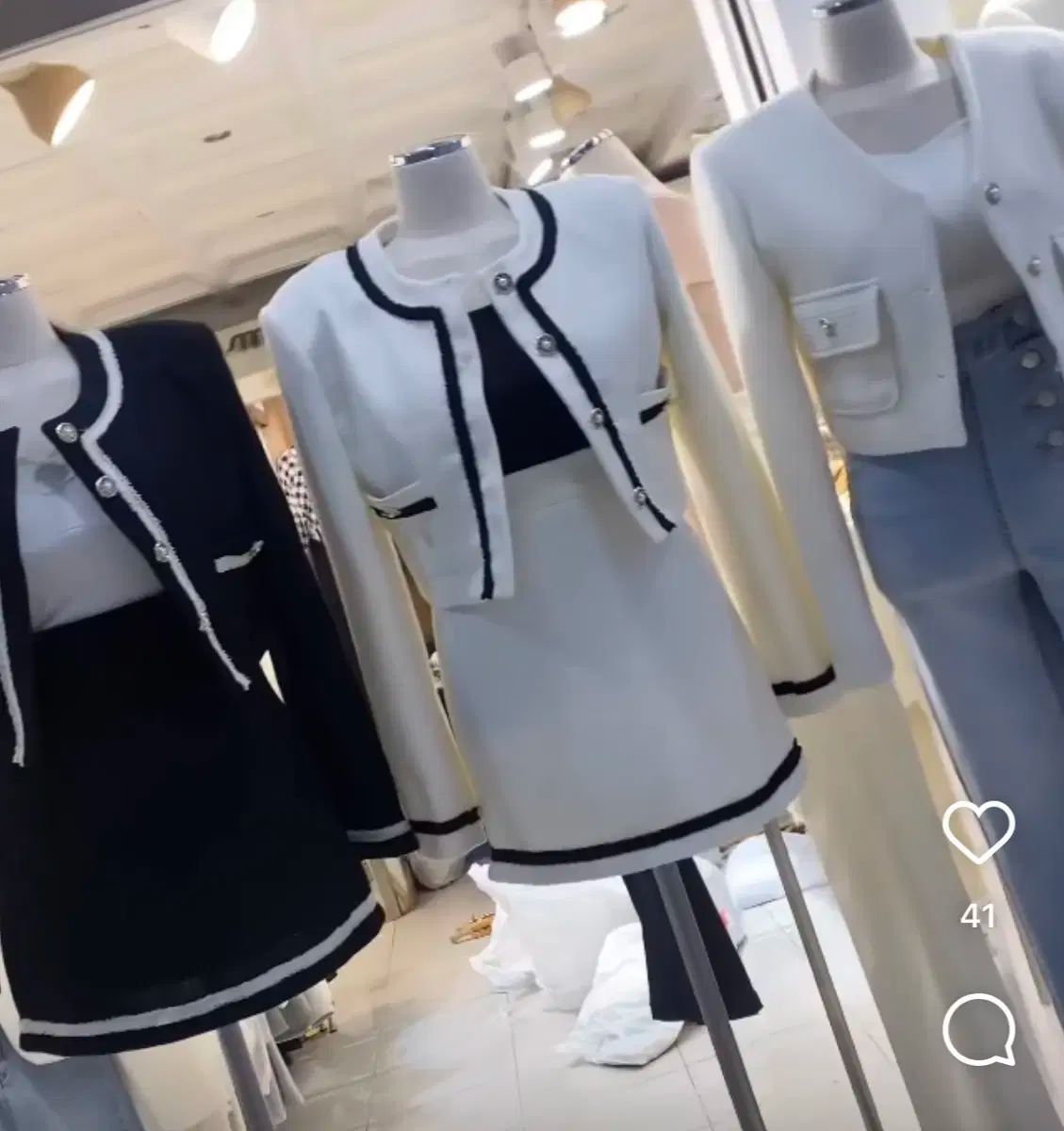 ツイード セットアップ ジャケット スカート