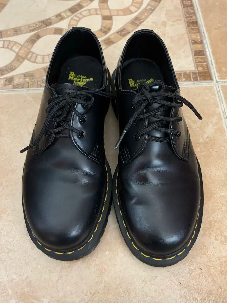 ちえ　Dr. Martens ドクターマーチン 1461 UK5 24cm 1461 WHITE STITCH 3 ホール シューズ
