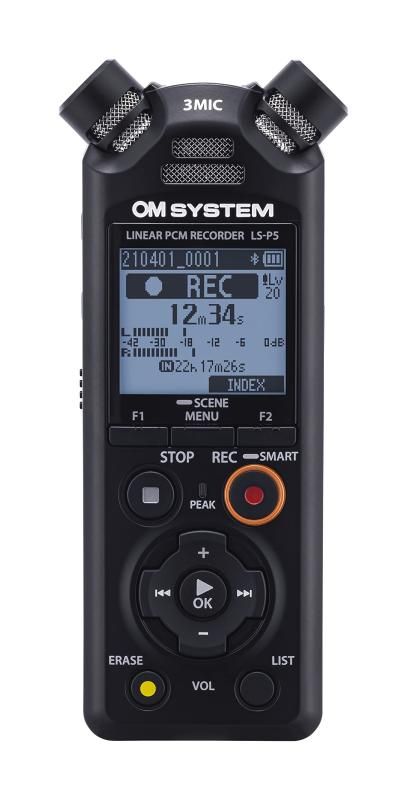 OM SYSTEM LS-P5 楽器演奏|ライブ録音|自然環境録音|ハイレゾPCM録音|外部メモリ対応