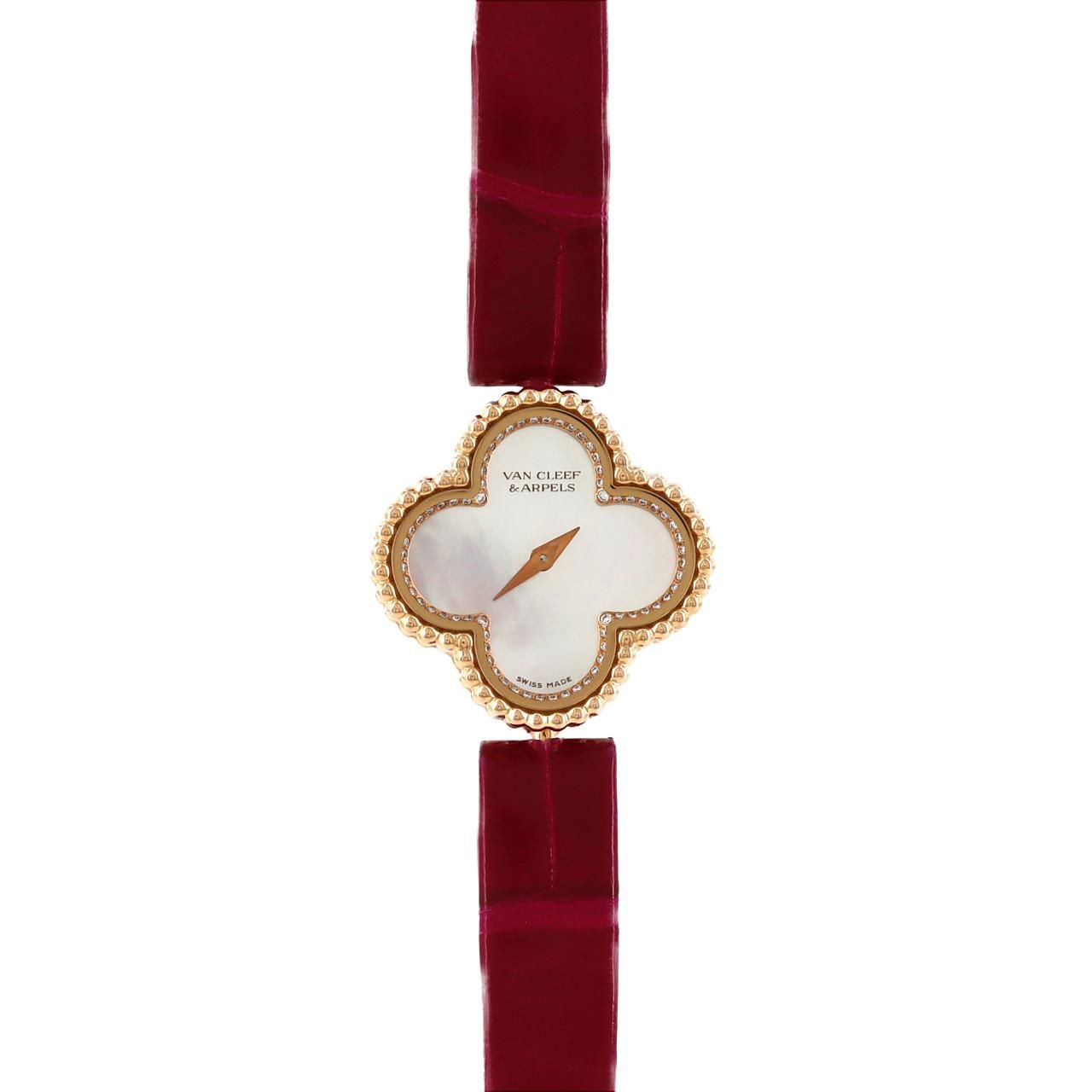 【新品】ヴァンクリーフ&アーペル スウィートアルハンブラ RG 時計 Van Cleef & Arpels ヴァンクリーフ＆アーペル 腕時計
