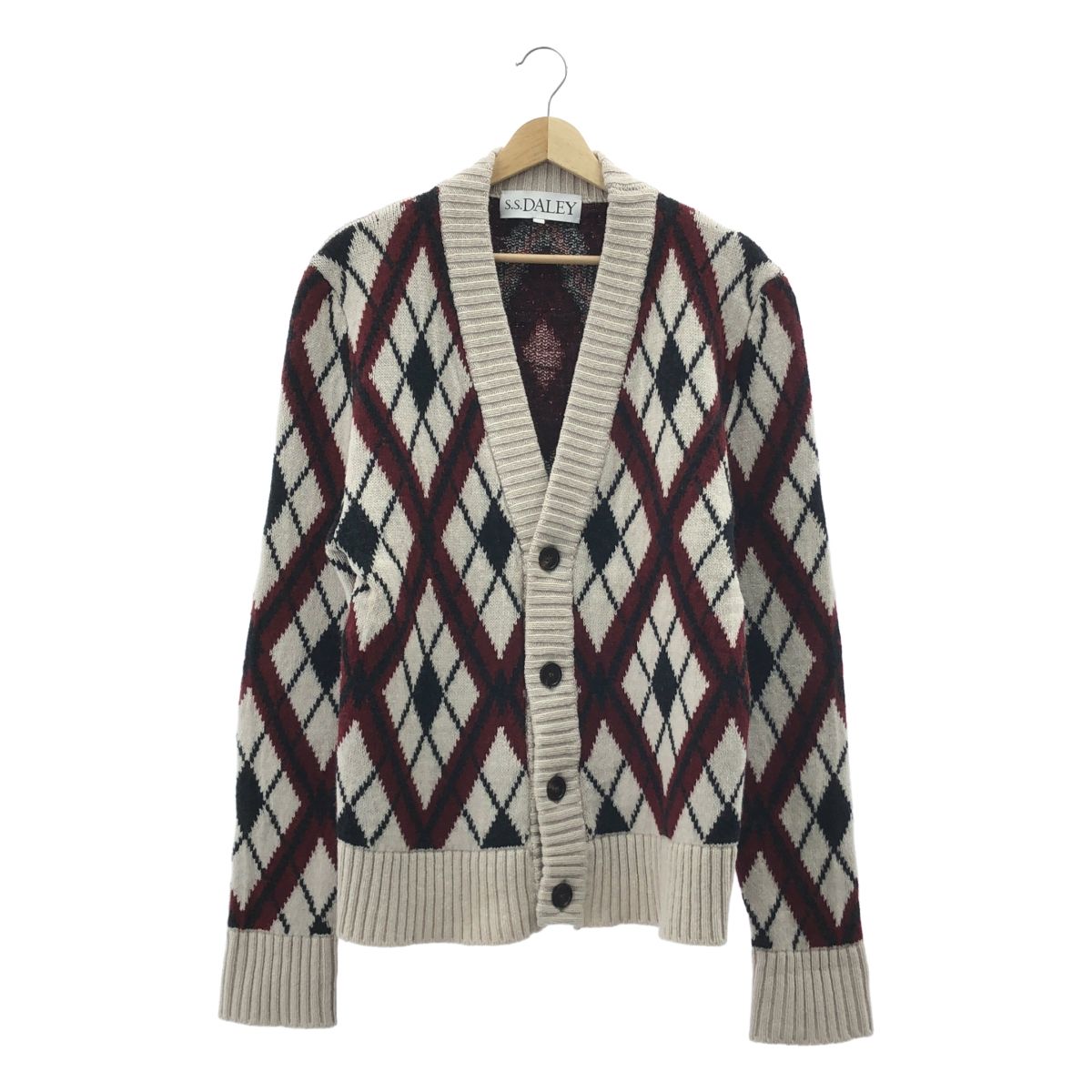 S.S.DALEY | エスエスデイリー | アーガイルチェック ウールニット カーディガン | M | マルチカラー | メンズ