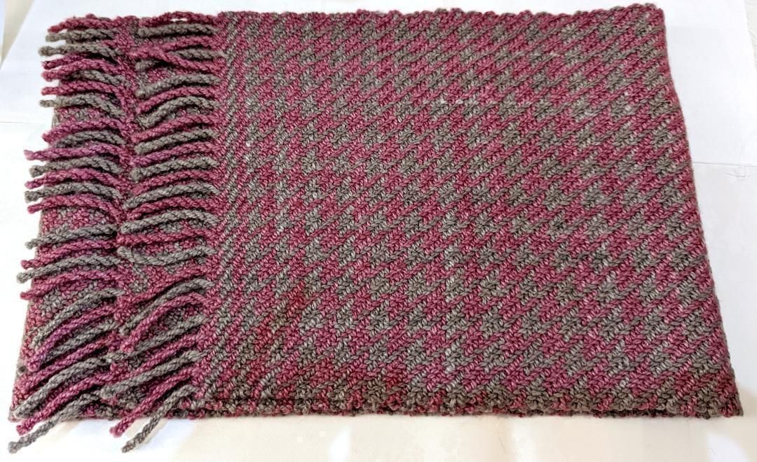 安心のメルカリ便】千鳥格子が素敵なシルクウール製ハンドメイド