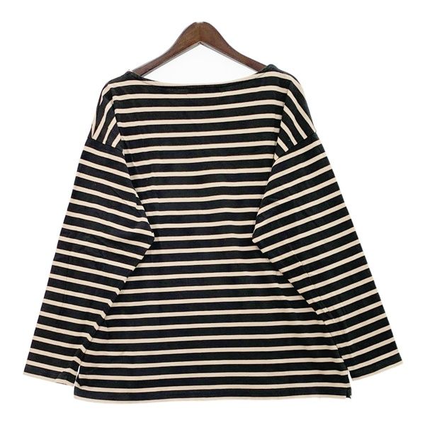 AUBERGE COCO ボーダー カットソー Tシャツ ロンT 長袖 ポートネック 
