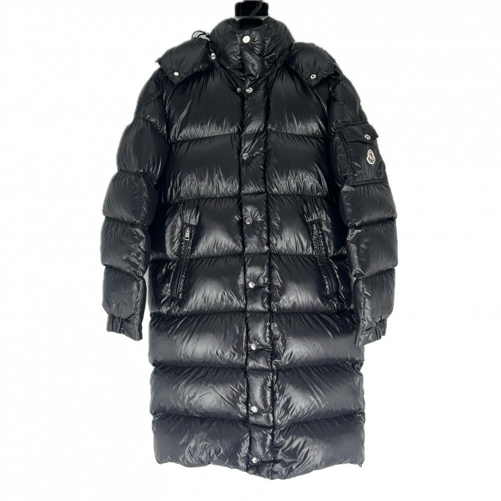 モンクレール ダウンジャケット メンズ HANOVERIAN ダウンコート フードジャンパー 1サイズ アウター アパレル 服 MONCLER ブラック 黒 シルバー金具 ナイロン 秋 冬 品