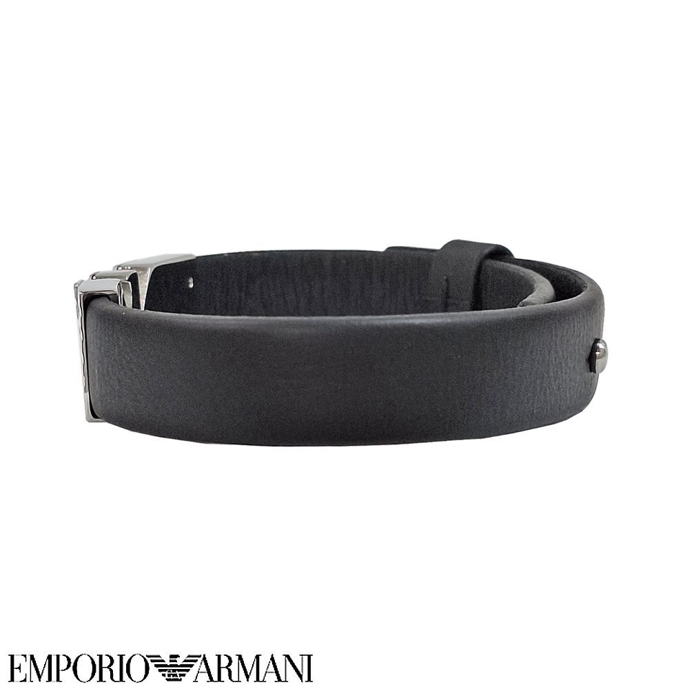 EMPORIO ARMANI ブレスレット EGS3075040 ブラック Men's EMPORIO ARMANI ブレスレット エンポリオ・アルマーニ