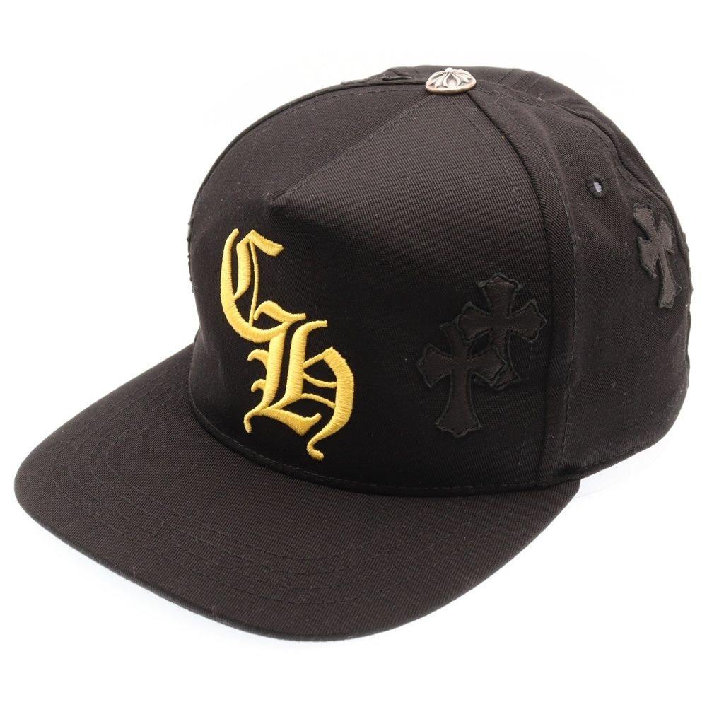 新品未使用❣️クロムハーツ CH刺繍　クロスパッチ ベースボールキャップ 帽子 CHROME HEARTS クロムハーツ CH HAT クロスパッチベースボールキャップ