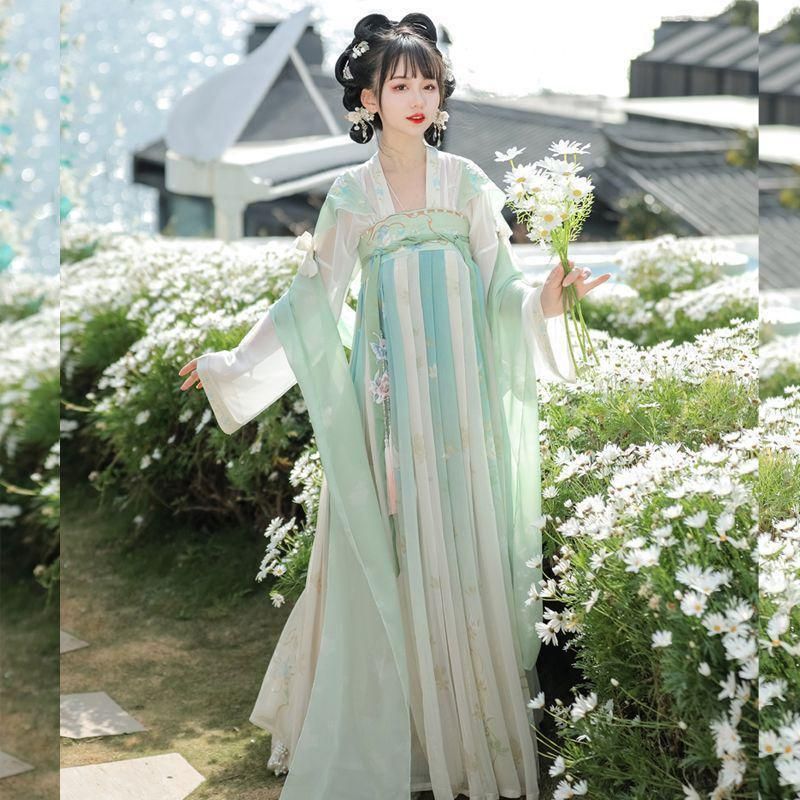 星 2025 レトロ中華風漢服 レディース 日常ドレス 撮影用コスプレ衣装 美しい刺繍 学園祭用 文化祭用 舞台演出用 日常着 プレゼント用 レディース用HF266