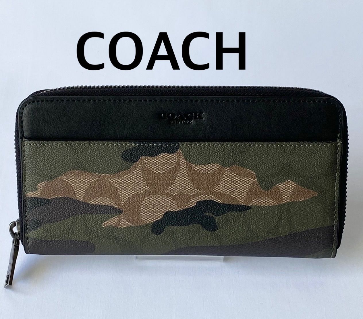 COACH 長財布 シグネチャー カモフラージュ プリント 87189 迷彩