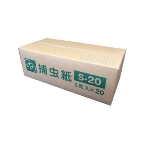 ムシポン捕虫紙 S-20 1ケース 5個×20小箱 5個 x 20