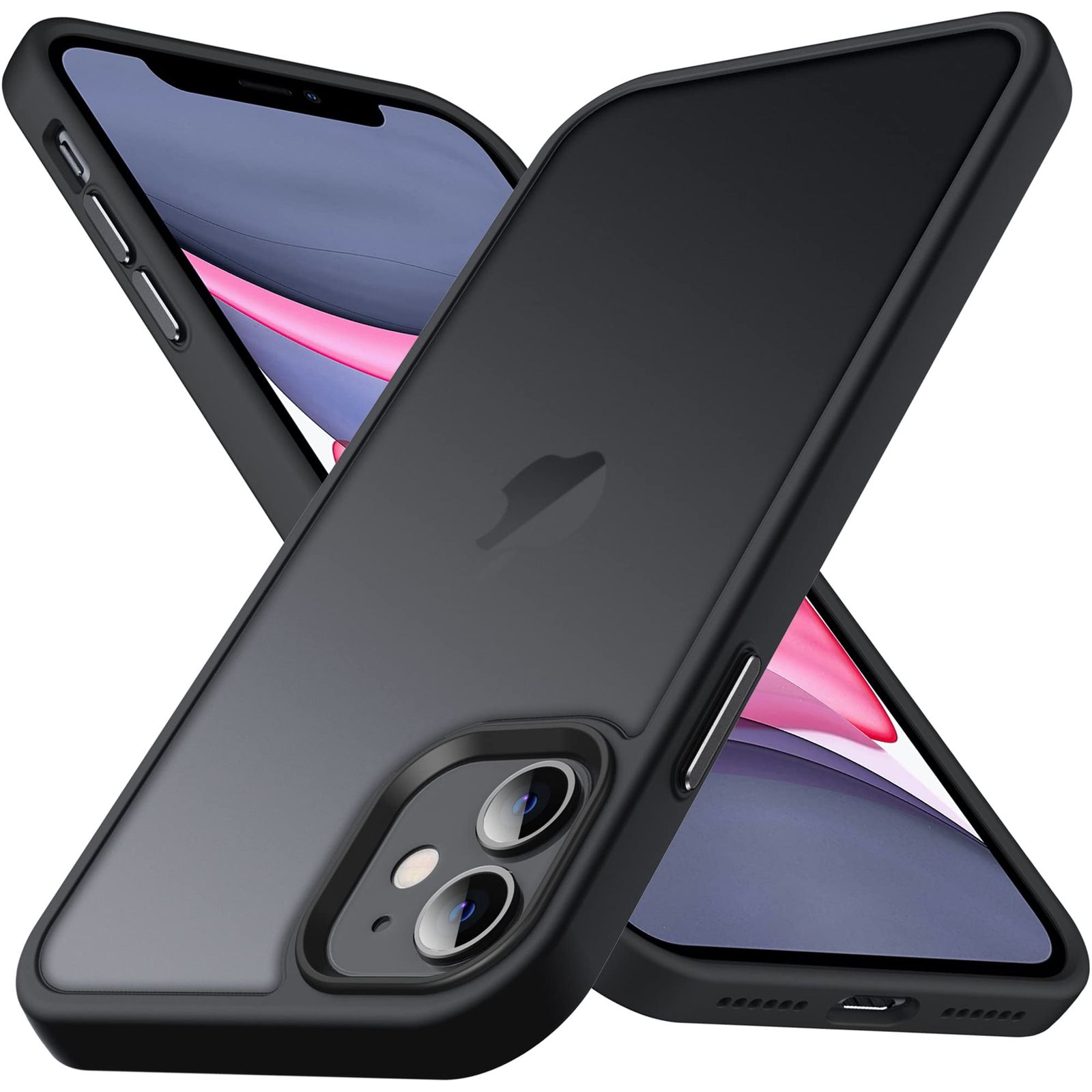 【在庫処分】iPhone11 Anqrp 用 ケース 半透明 耐衝撃 滑り止め 米軍MIL規格 指紋防止 マット感ケース ストラップホール付き ワイヤレス充電対応 スマホケース アイフォン 11 カバー 6.1インチ マ