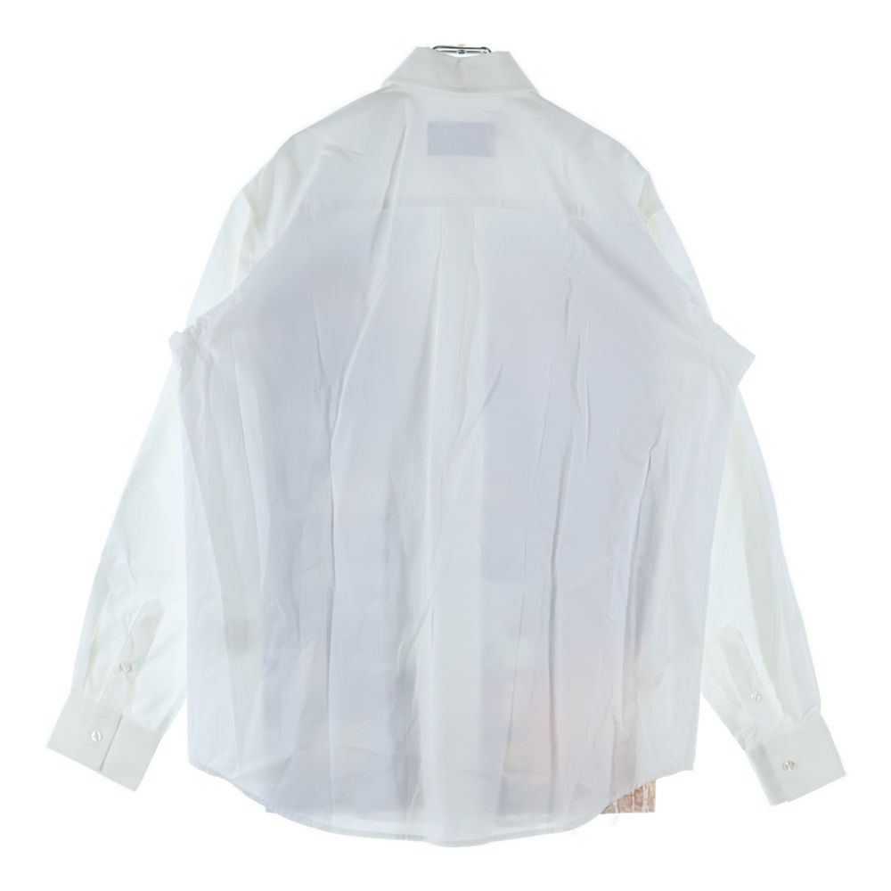 MSGM エムエスジーエム ×Seth Armstrong ×セスアームストロング ドッキングデザイン 長袖シャツ ホワイト 3040ME17Y