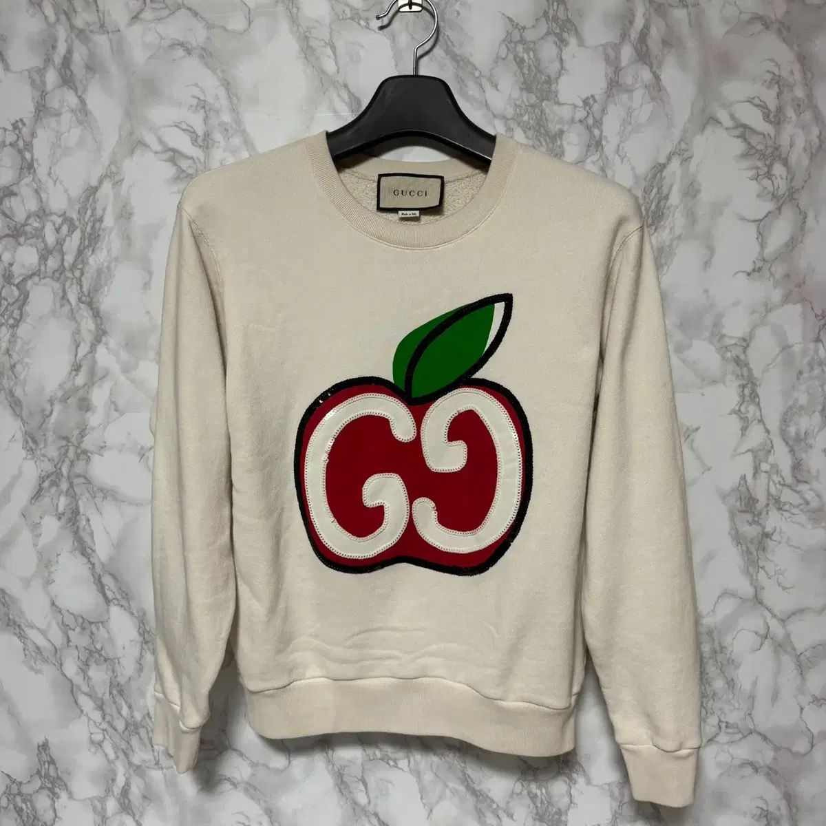 S GUCCI グッチ トレーナー リンゴ