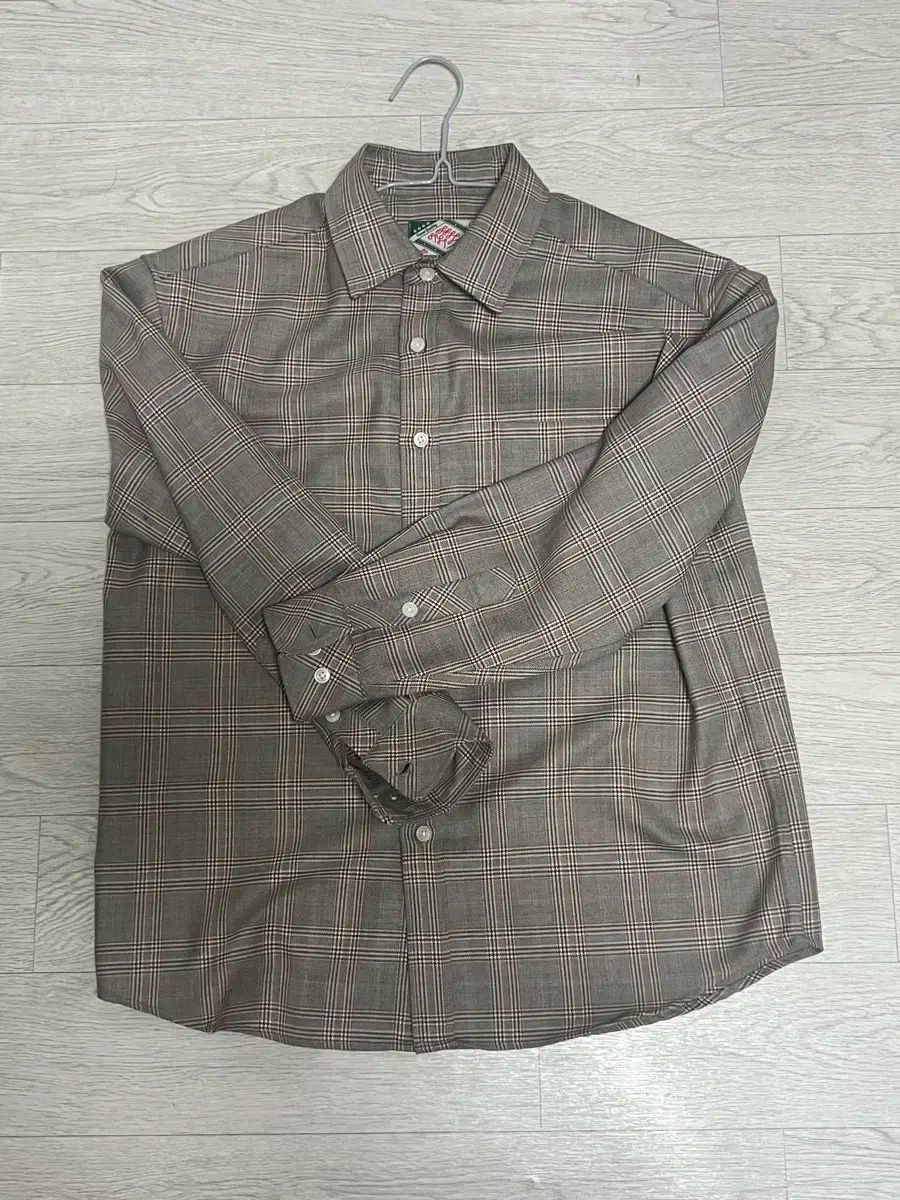 外 ウール CHECK シャツ ブラウン 1 サイズ