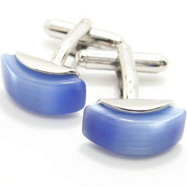 光沢キラリ ブルーキャッツアイ カフス カフスボタン カフリンクス cufflinks cuffs メンズ 男性 スーツアクセサリー専門店 父の日 ギフトにも 誕生日 プレゼント プチギフト おしゃれ カフスマ
