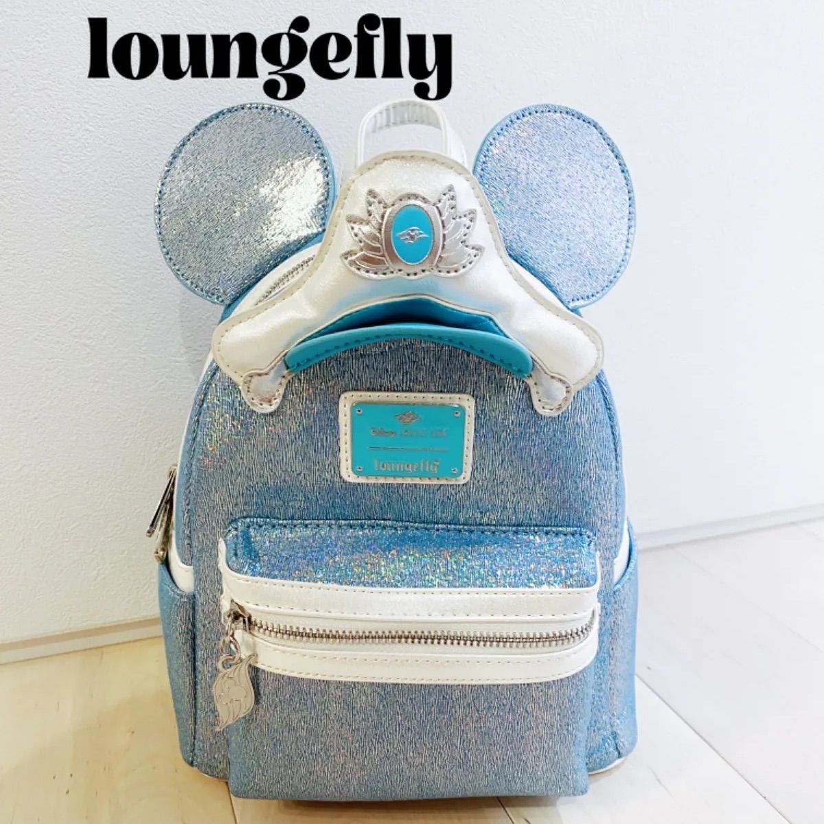 相場6万円★アメリカディズニー限定ラウンジフライloungefly 激レアミニバックパック